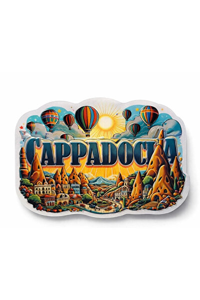 Epilons Magnet de frigider din silicon cu tematică Cappadocia Model 1