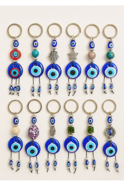 TTT Evil Eye Bead Keychain