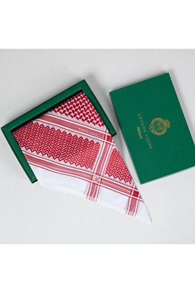 Gineva شماغ جينيفا ليونز سيجنتشر أحمر