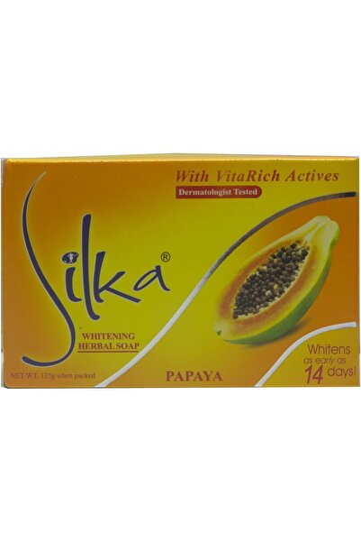 Silka مجموعة صابون ولوشن تبييض البشرة بالبابايا