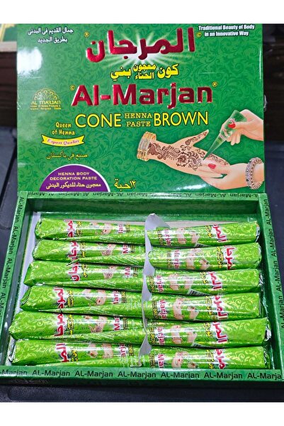 ASEEL Henna paste, red color, 12 pieces