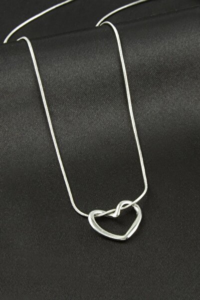 ZERO LAND Sptrns Heart Steel (91640) Necklace-Silver Color