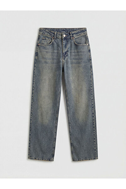 LC Waikiki Indigo High Waist Straight Fit Women's Jean Pants