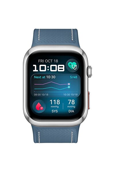 Huawei Ceas inteligent D2, Android/iOS, curea din piele compozită albastră