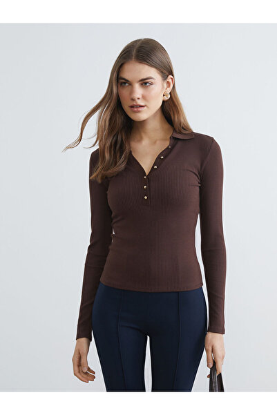 LC Waikiki Women's Polo Collar Bodysuit