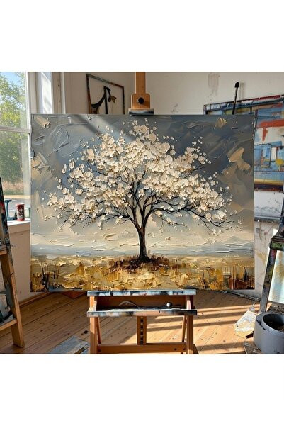Nurşahın Resimleri El Yapımı Ağaç Dekoratif Kanvas Tablo