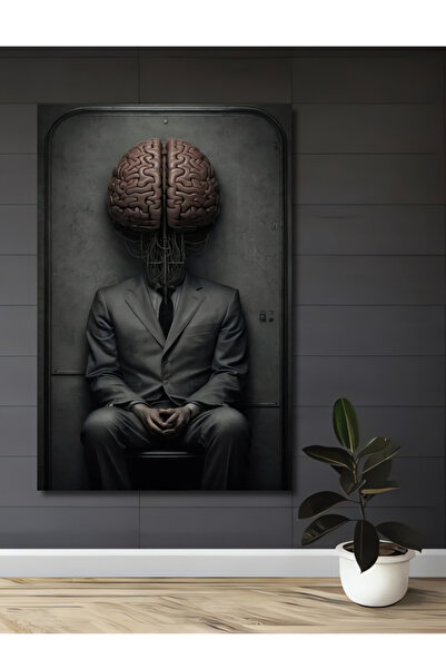 Teona Ahşap Bilinçaltı Mekanik Beyin Yağlı Boya Görünümlü Ahşap Dekoratif Tab...