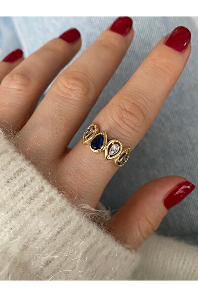 Pinery Jewels إصدار محدود - خاتم نسائي قابل للتعديل من الأسفل مرصع بالأحجار ا...