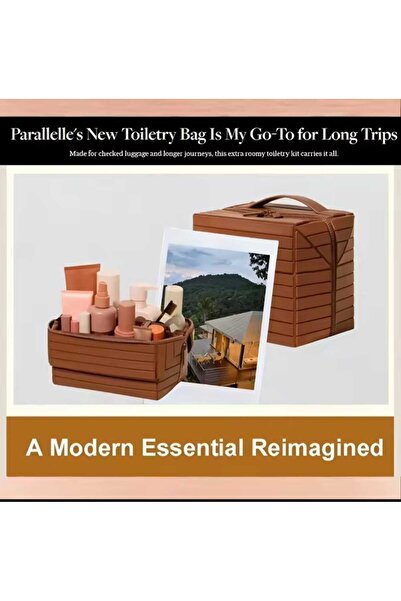 NO BRAND Foldable Travel Makeup Organizer Bag. Large capacity, waterproof cos...