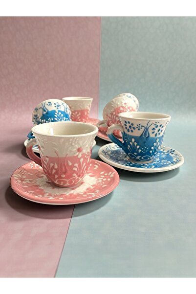 Artistic Quality Decorative 6-Person Stylish Tulip Tile Design Fully Handmade...