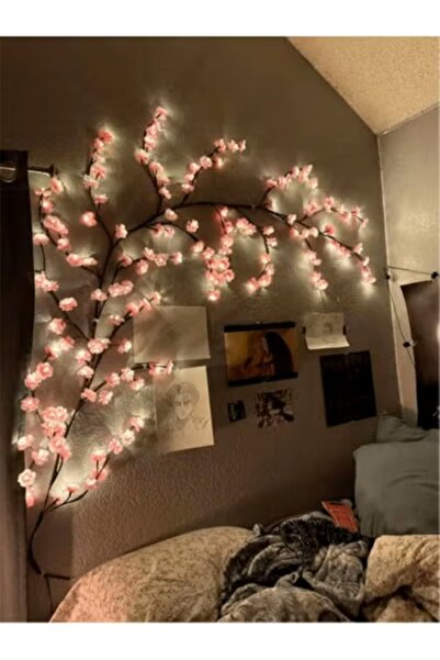 CN Cherry Blossom LED Wall Lights, 8 Lighting Modes, USB Powered.
