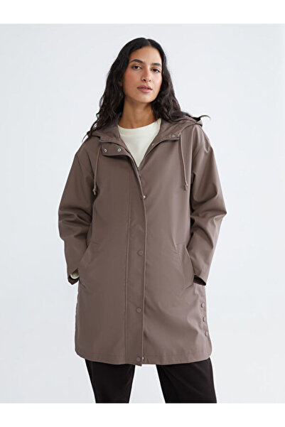 LC Waikiki Rmz Gi̇yi̇m Farkiyla Hooded Women's Raincoat