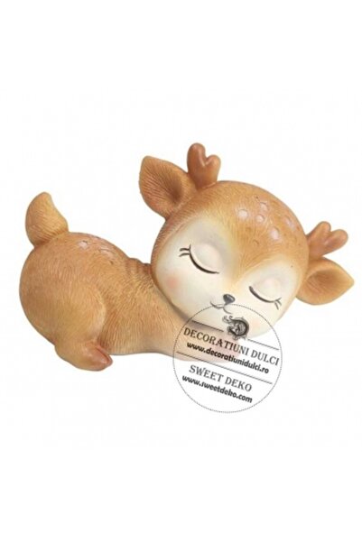 Decoratiuni Dulci Ren mic dormind pe burta, decor din rasina