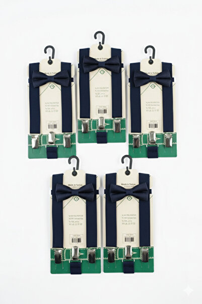 Baby Bakkal Set cu papion și bretele, 5 piese, pentru vârstele (1-9)