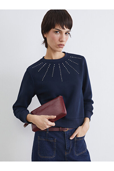 LC Waikiki سترة نسائية من ESVAB New Season Ilightful Pieces باللون الأزرق الد...