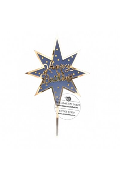 Decoratiuni Dulci Topper HPB like a star albastru