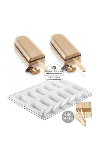 Decoratiuni Dulci Matrita cremino prajitura pe bat / inghetata gel12 cremino,...