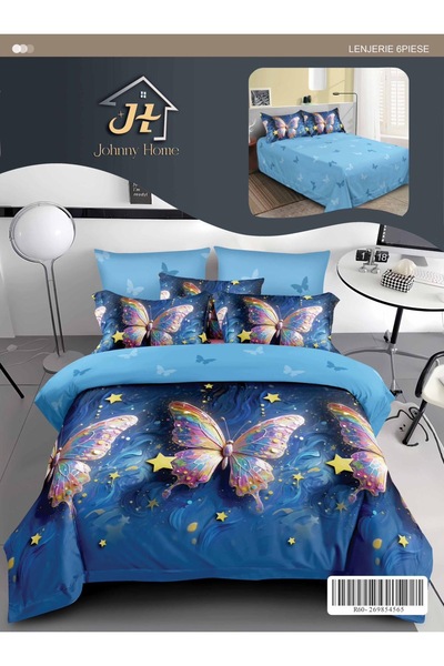 trendyhome Bed Linen, Fine Cotton, 6 Pieces, Without Elastic