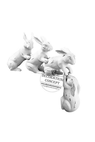 Decoratiuni Dulci Sir de iepurasi decorativi, din ceramica