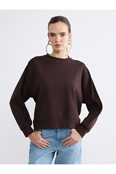 LC Waikiki Γυναικείο φούτερ με φαρδιά εφαρμογή και γιακά Roba Zero από το Shi...