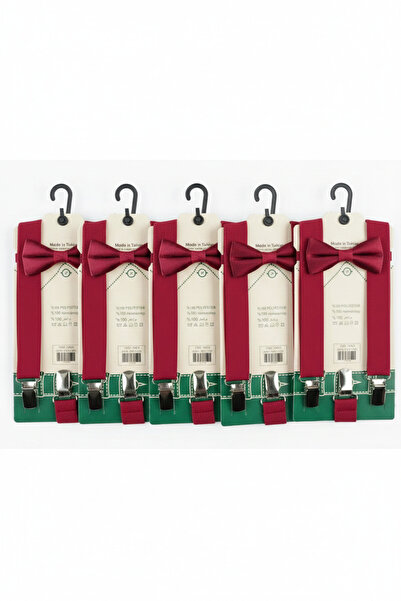 Baby Bakkal Set cu papion și bretele, 5 piese, pentru vârstele (1-9)