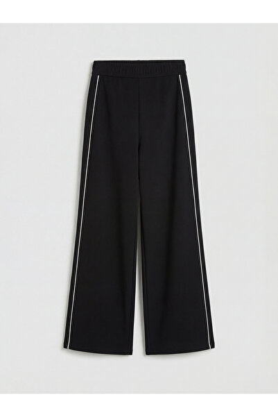 LC Waikiki M1 SEZON Siyah Beli Lastikli Soft Touch Kadın Eşofman Altı