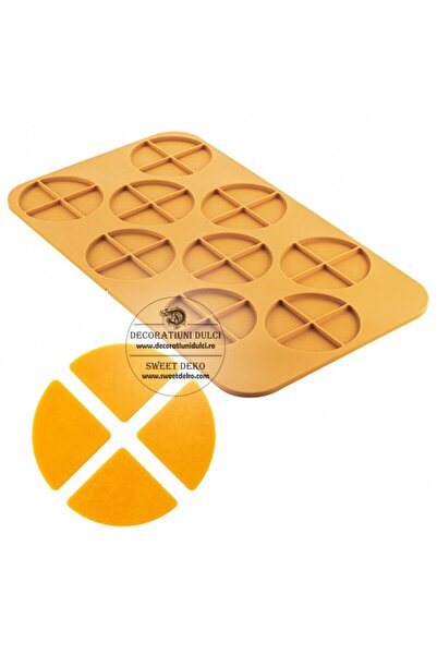 Decoratiuni Dulci Mulaj felii de cerc, natura cerchio 4.0 Silikomart