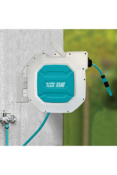 ALAYED بكرة ماء هيدرو اوتوماتيك للحديقه والري ½ بوصة 40م من مصنع العايد