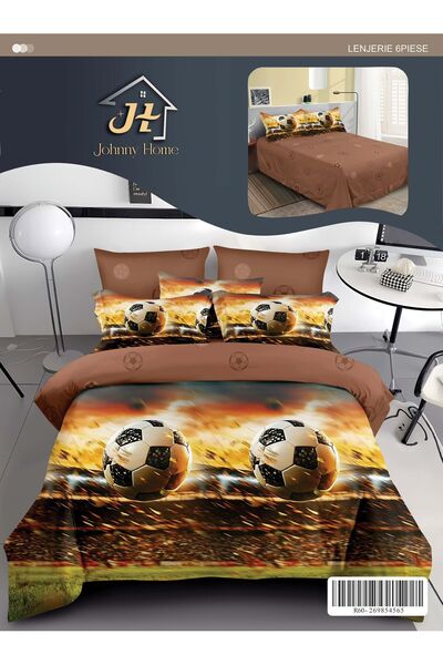 trendyhome Bed Linen, Fine Cotton, 6 Pieces, Without Elastic