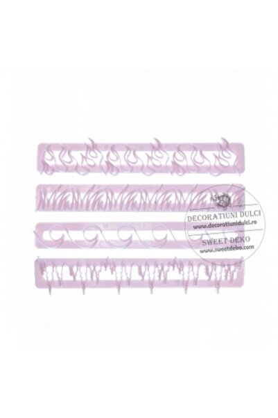 Decoratiuni Dulci Decupatoare margine flacari, valuri, turturi, iarba