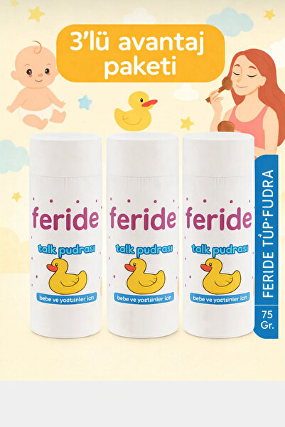 Feride Pudra 75 gr 3 adet