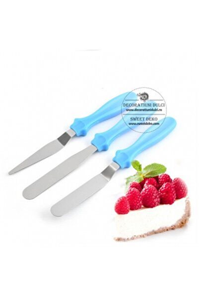Decoratiuni Dulci Set 3 spatule decor cofetarie
