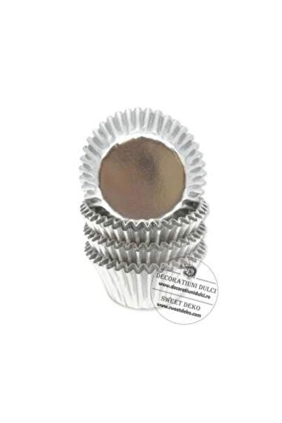 Decoratiuni Dulci Μικρά ασημένια καλαθάκια για καραμέλες (60 τεμ.)