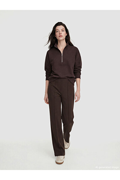 LC Waikiki Rmz Gi̇yi̇m Farkiyla Soft Touch Women's Sweatpants with Waist Cord