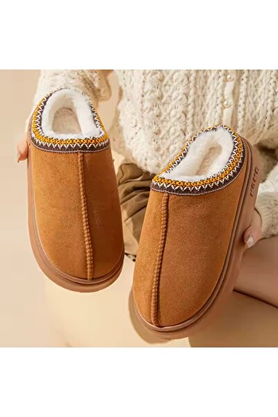 OEM Brown Slippers | Cinnamon Cloud | Fluffy and Comfortable, Size 39