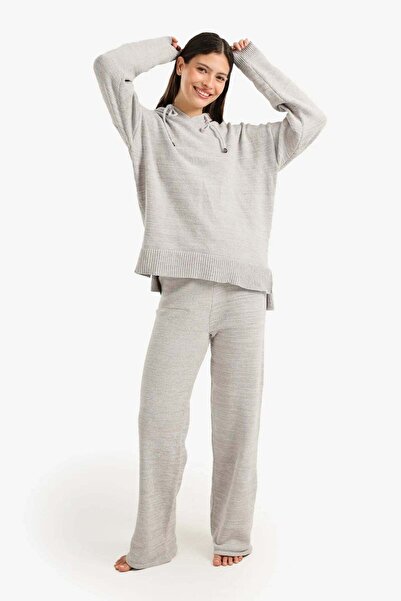 CARINA Knitted pajama set with hood