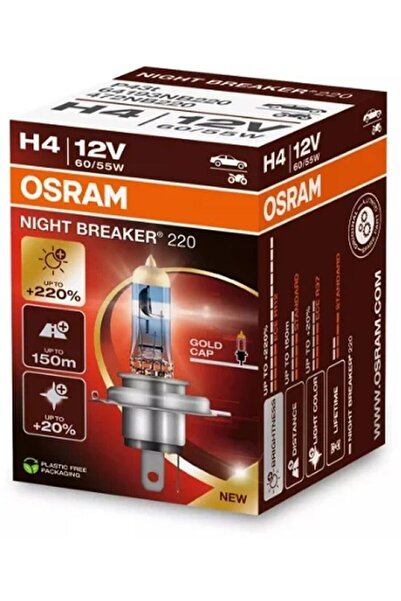 Osram Bec H4 12V 60/55W Night Breaker +220%