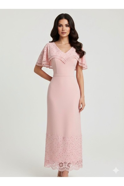 Cutie فستان سهره بتفاصيل الليزر العصرية