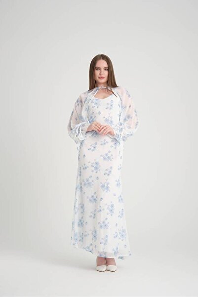 Stylish Stylish soft floral chiffon dress