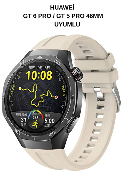 Dexmon Huawei Gt 6 Pro / Gt 5 Pro 46mm Compatible Silicone Anti-Sweat Soft St...