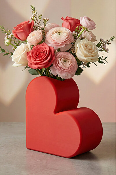 ENG.CO Heart-Shaped Decorative Vase – Valentine's Day Special Design