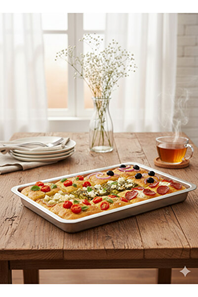 BİODATA Paslanmaz Çelik NO:3 Küvet Meze ve Servis Tepsisi 3,4 LİTRE 26cm x 38...