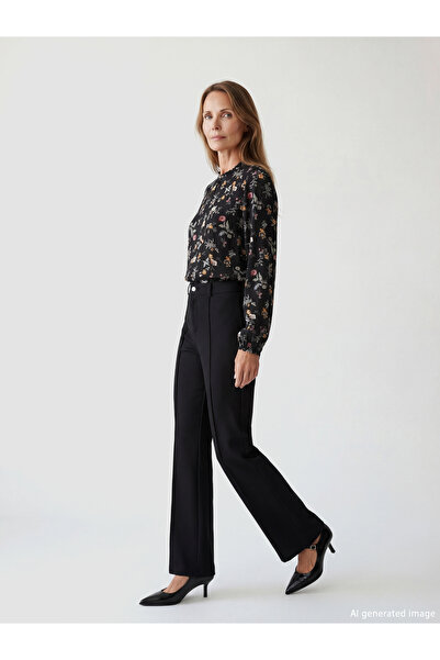 LC Waikiki Sparkling Choices by Shining Store Ruffled Judge Roba Collar Flora...