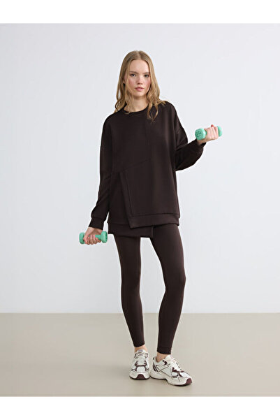 LC Waikiki Rmz Gi̇yi̇m Farkiyla High Waist Women's Sports Leggings