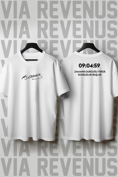 Vordevia Atatürk Unde timpul se oprește, eternitatea începe Tricou unisex cu ...