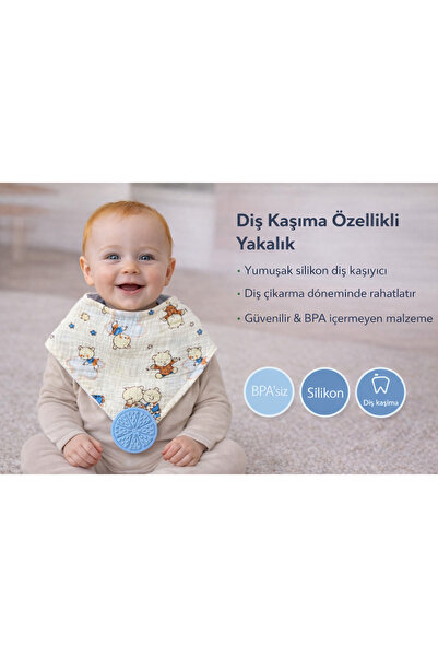 greenmoss Diş Kaşıma Özellikli Mama Önlüğü /Yakalık /Fular