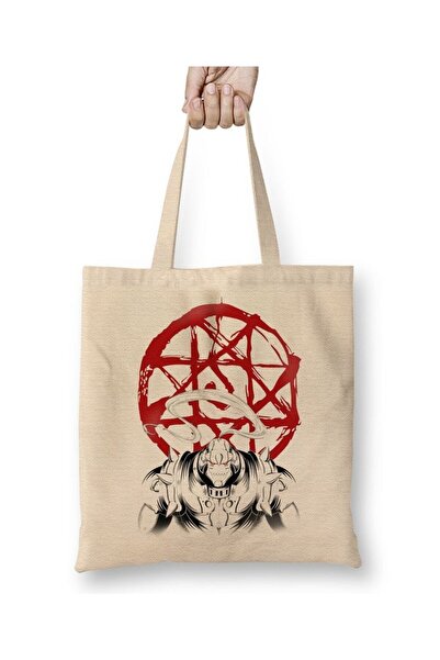 Toyaso Alphonse Elric Fullmetal Alchemistwhite Cloth Bag Long Handle Shopping...