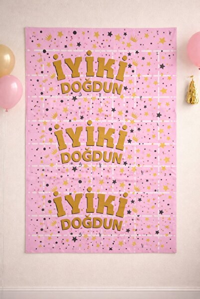 BKMC PARTY SET DE DECORATIUNI PENTRU PETRECERE DE ZIUA DE NASTE, CU PERDEA ME...