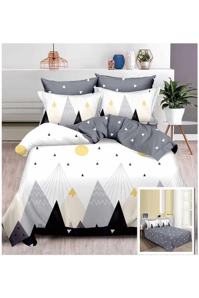 OEM Bed linen, fine cotton 6 pieces, duvet cover 200x230, bed sheet 240x250