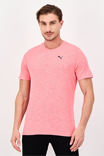 Puma Men Sportswear Fit Short Sleeve Training T-Shirt, Bright Pink